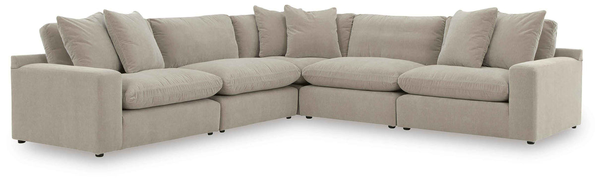Maxton Heights Pebble 5-Piece Sectional by Ashley at Eve Furniture
