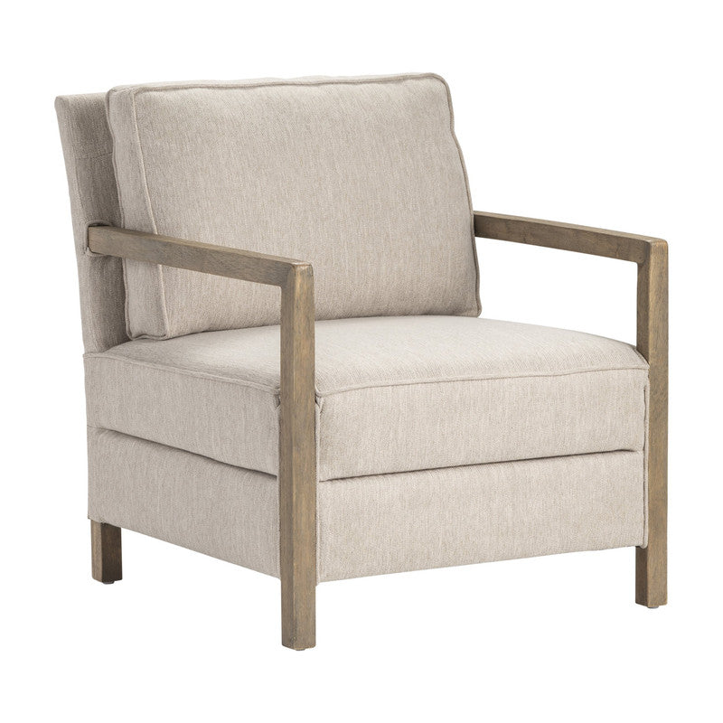 Maxwell Beige/Brown Accent Chair by Crestview at Eve Furniture