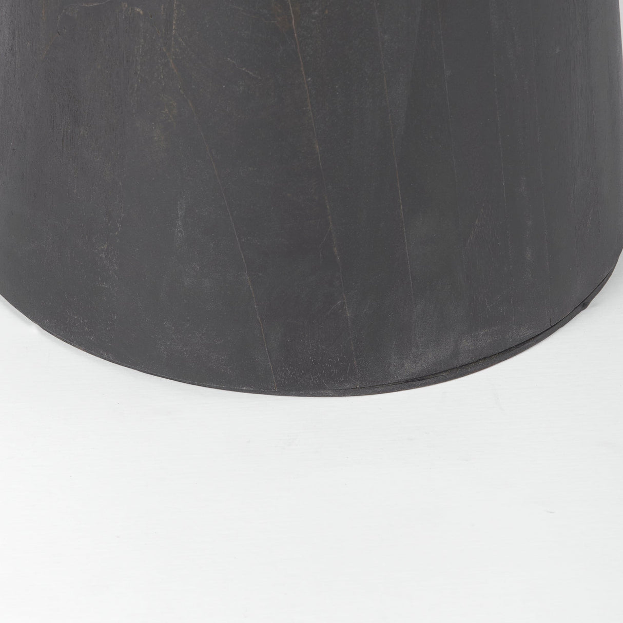 Maxwell Round Black-Brown Wood w/ Black Metal Pedestal Bistro Table by Mercana at Eve Furniture
