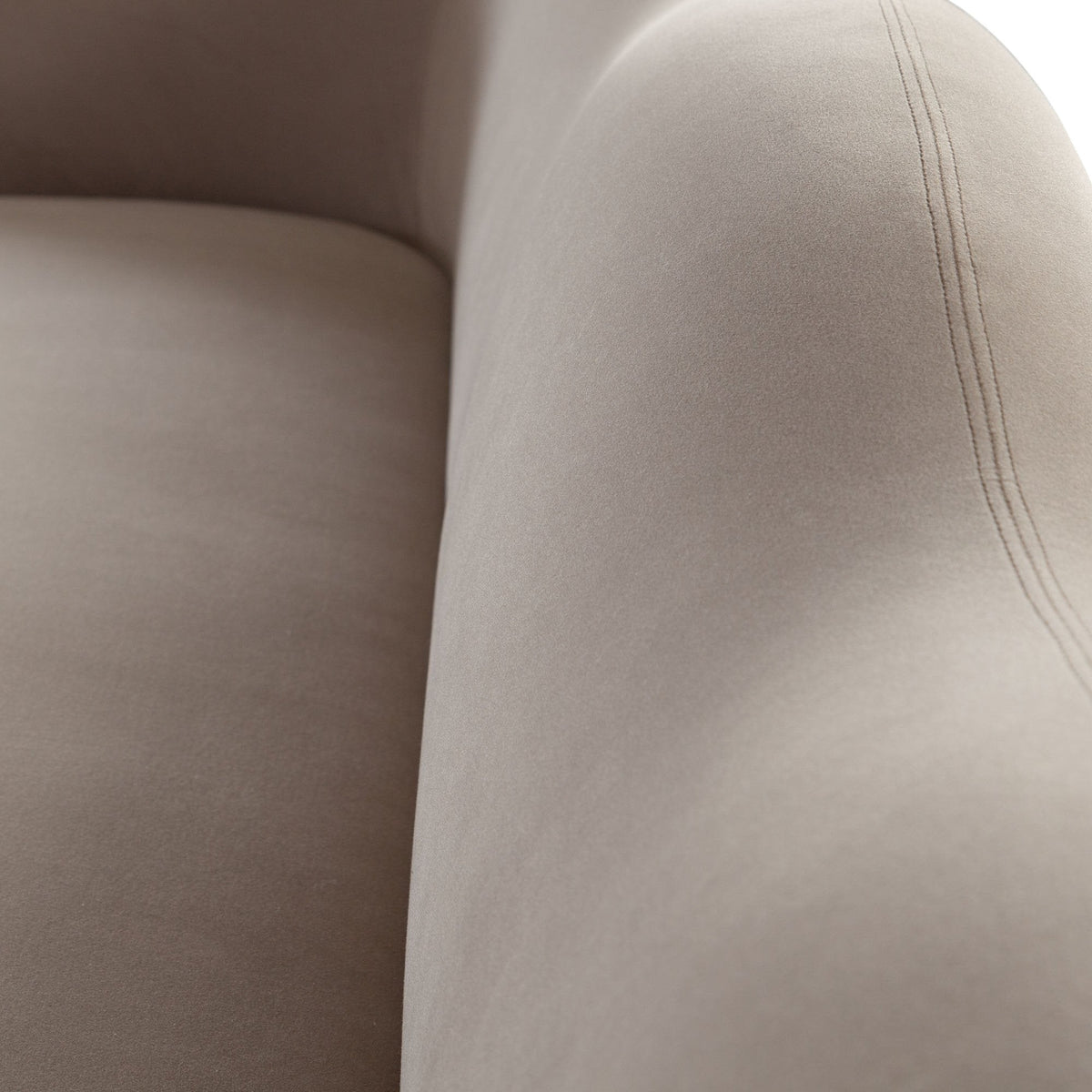 Maya Winter Mink Performance Velvet Sofa by Diamond Sofa at Eve Furniture