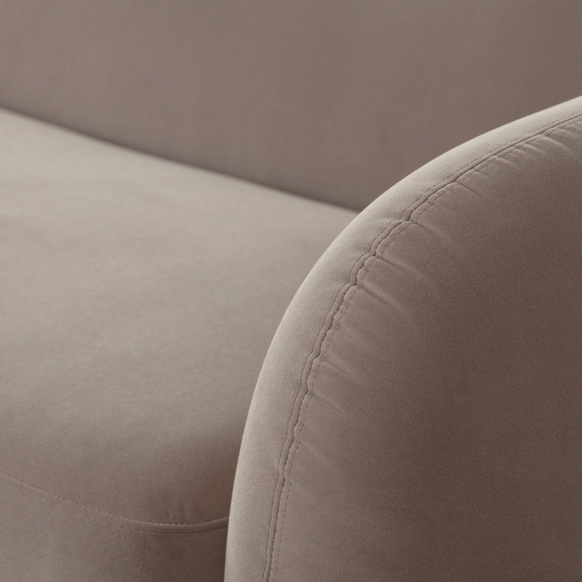 Maya Winter Mink Performance Velvet Sofa by Diamond Sofa at Eve Furniture