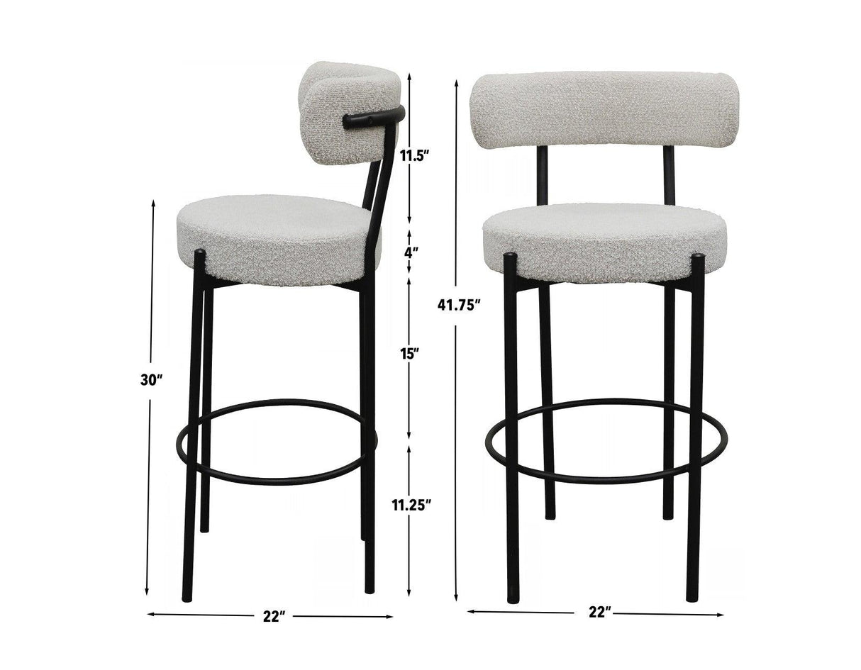 Maya 30″ Bar Stool by Steve Silver at Eve Furniture