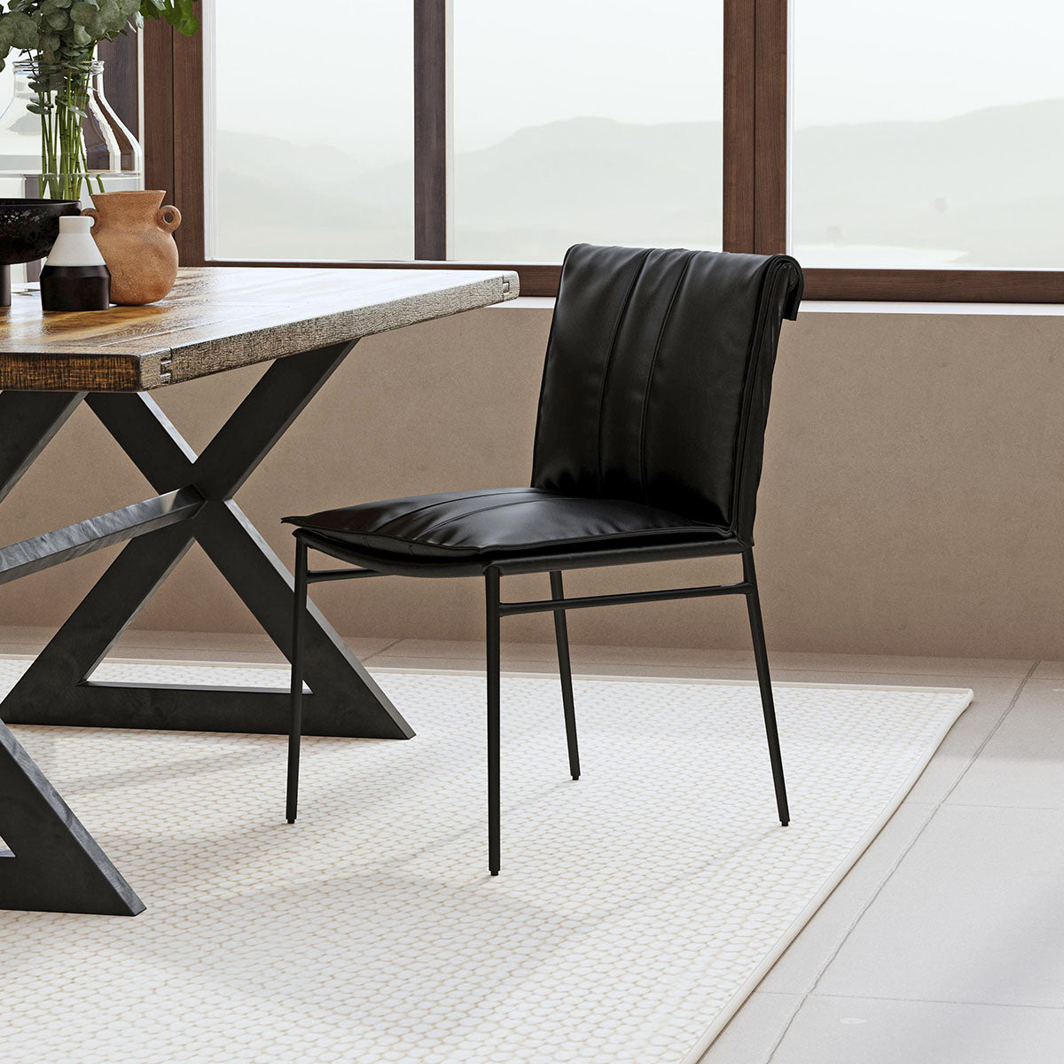 Mayer Black Dining Chair (Set of 2) by Classic Home at Eve Furniture