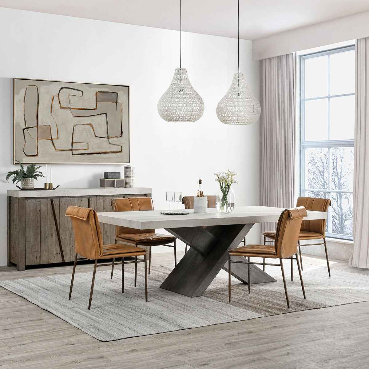 Mayer Tan Dining Chair (Set of 2) by Classic Home at Eve Furniture