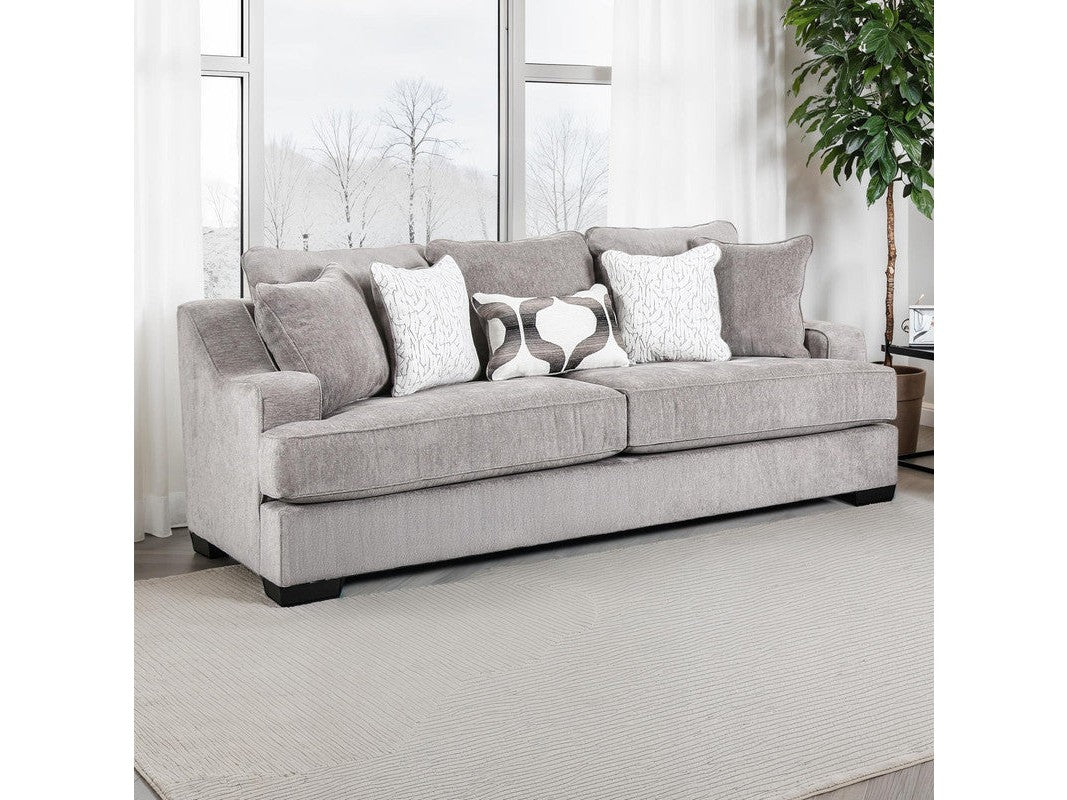 Mayfield Gray Oversized Sofa by Furniture of America at Eve Furniture