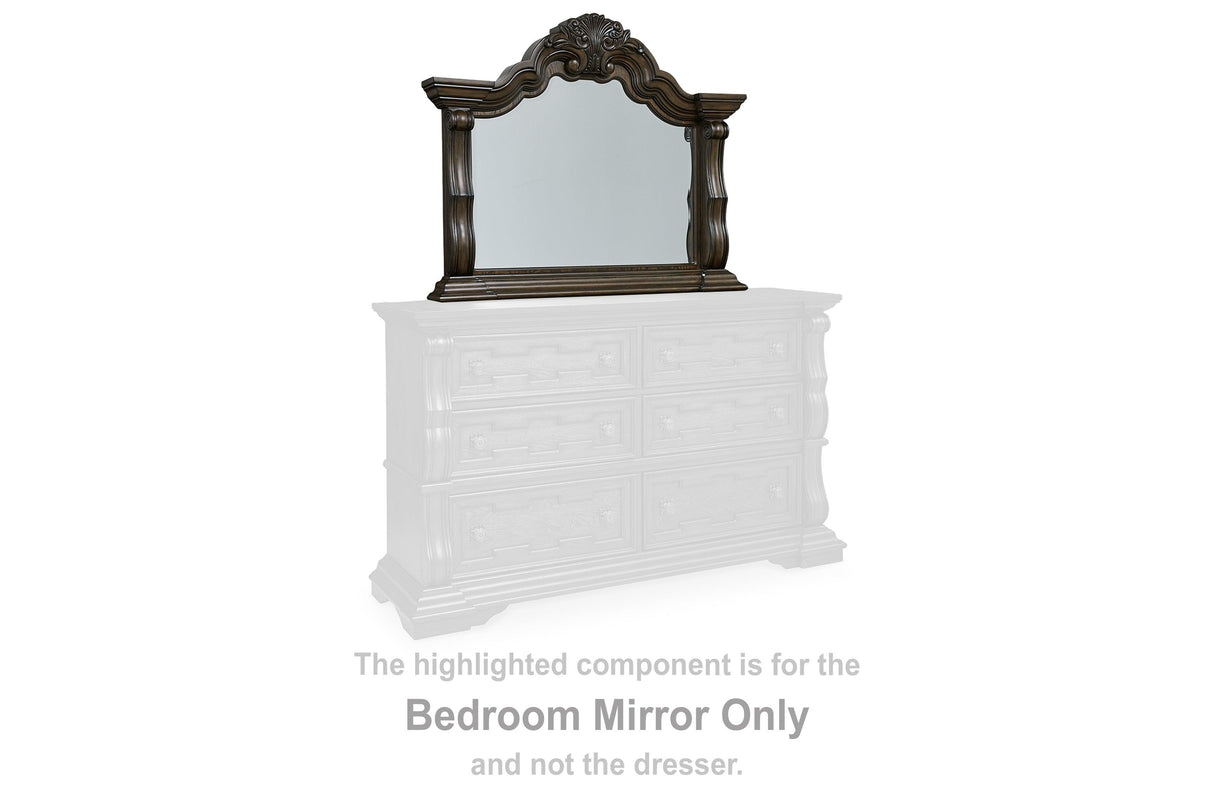 Maylee Dark Brown Bedroom Mirror by Ashley at Eve Furniture