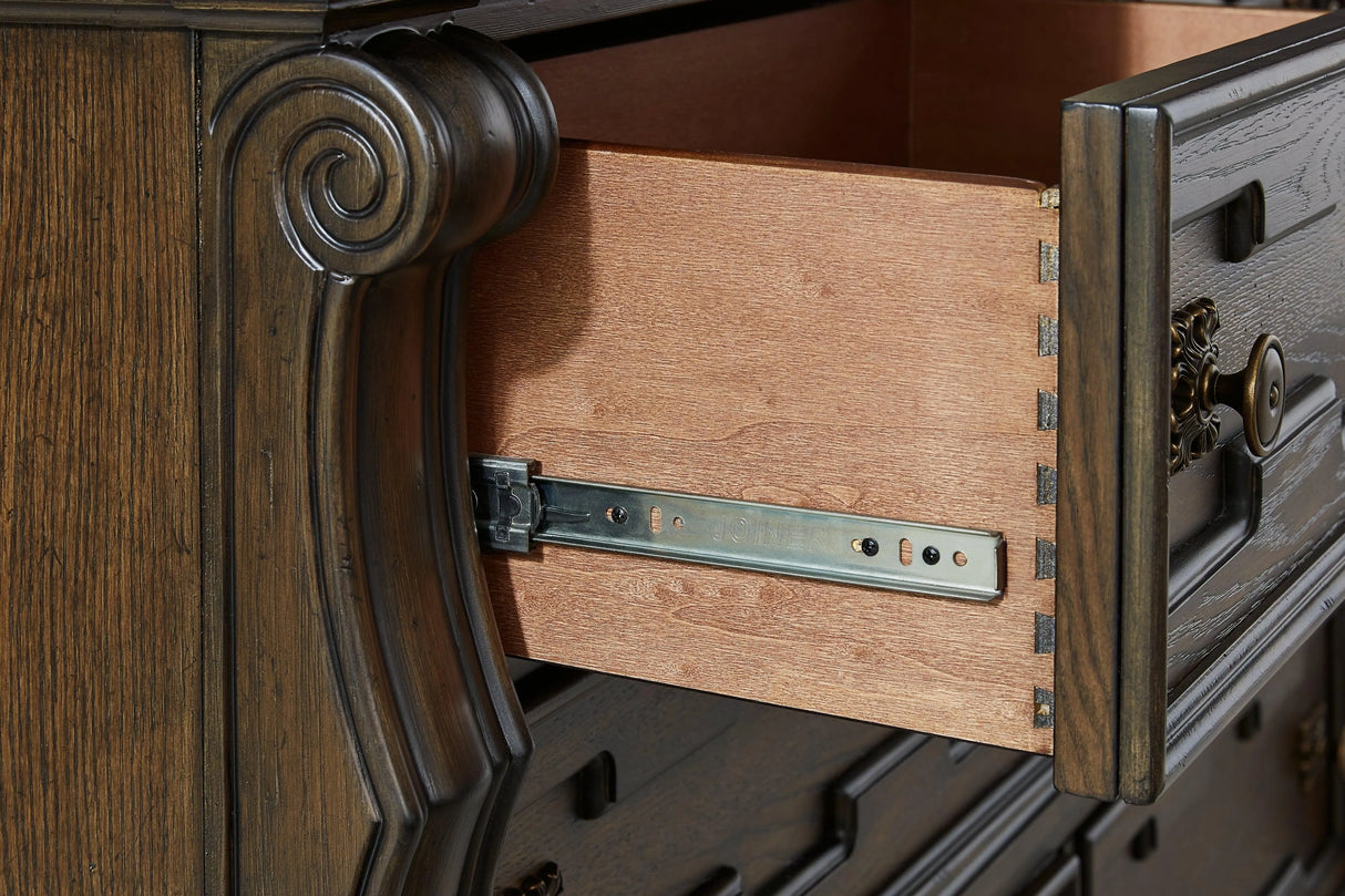 Maylee Dark Brown Chest of Drawers by Ashley at Eve Furniture