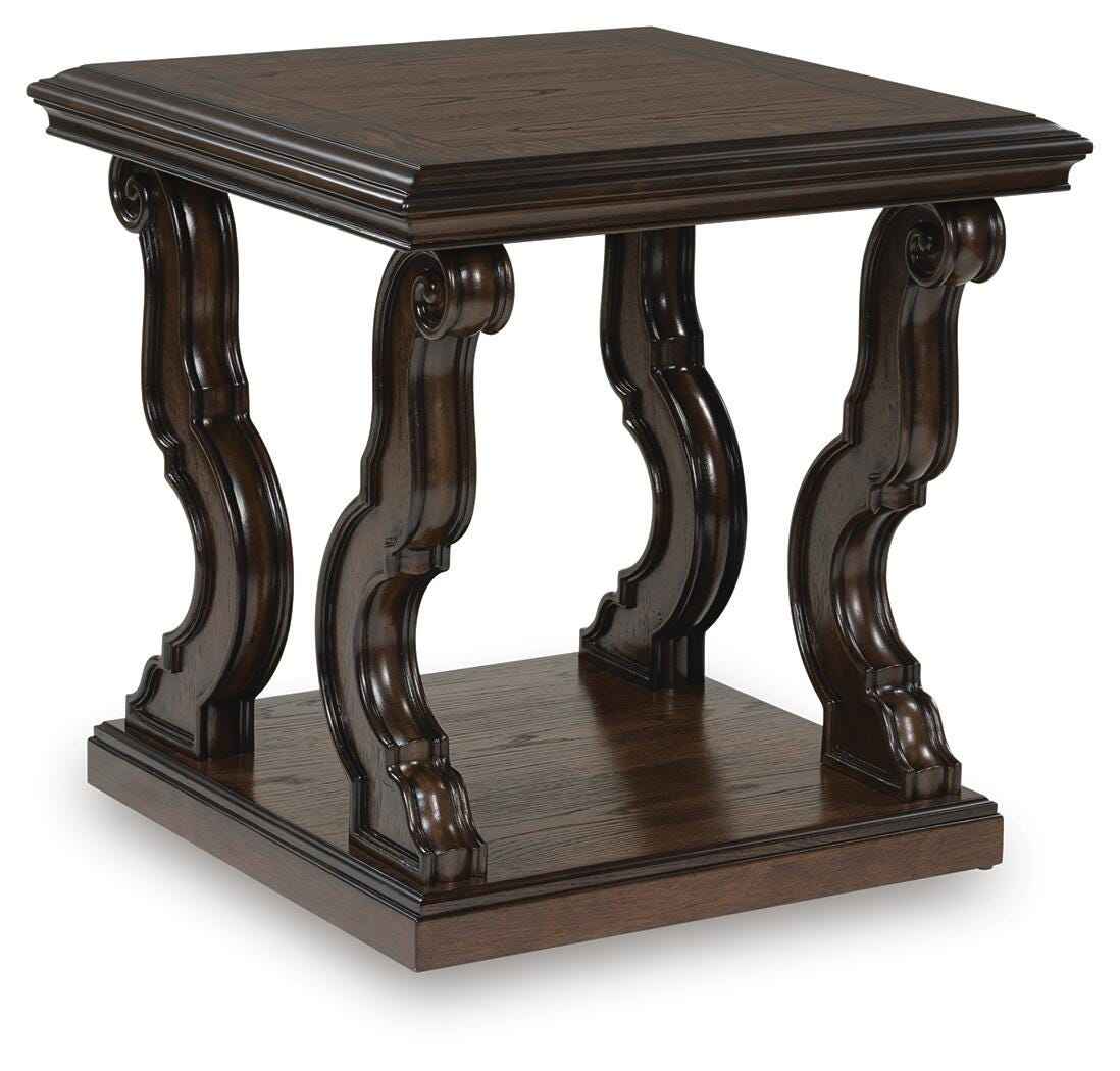 Maylee Dark Brown Coffee Table and 2 End Tables by Ashley at Eve Furniture