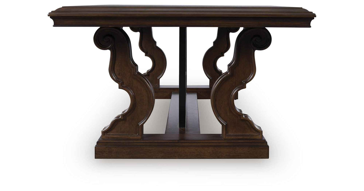 Maylee Dark Brown Coffee Table and 2 End Tables by Ashley at Eve Furniture