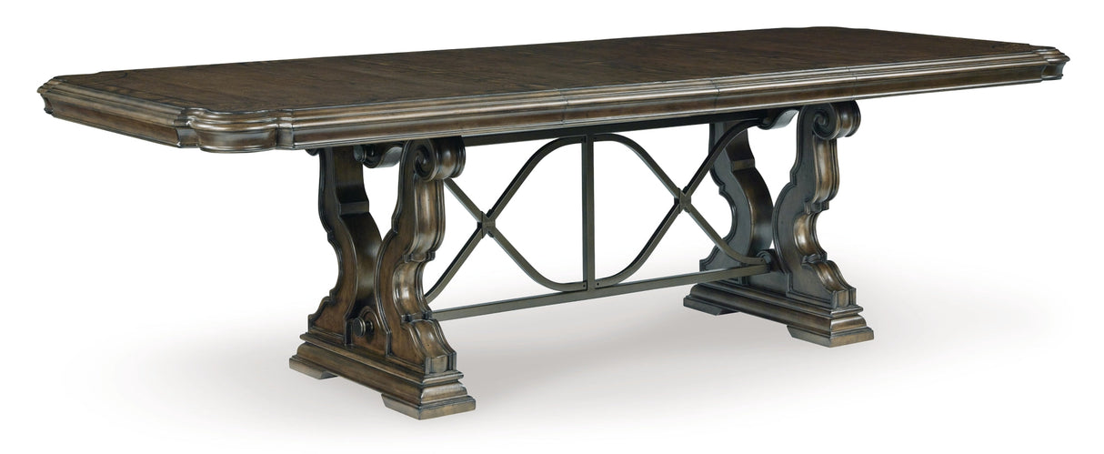 Maylee Dark Brown Dining Table and 4 Chairs by Ashley at Eve Furniture