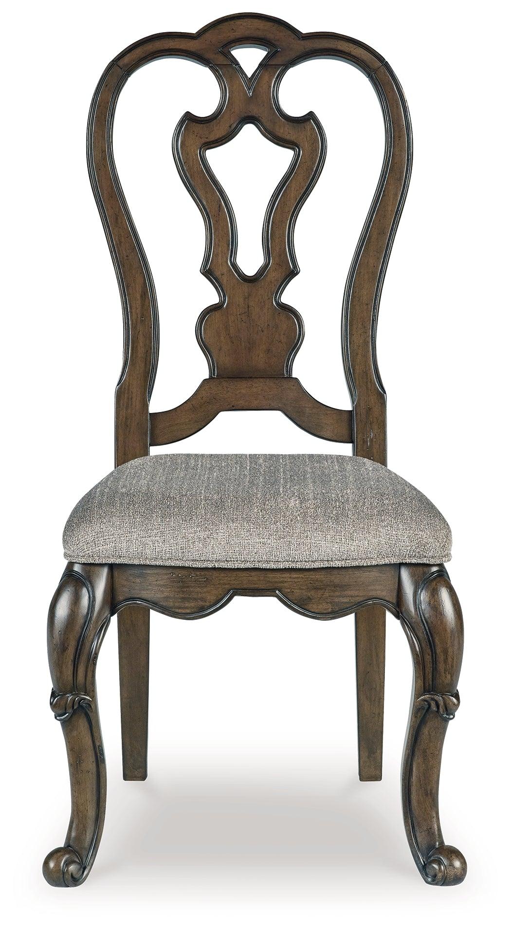 Maylee Dark Brown Dining Table and 6 Chairs by Ashley at Eve Furniture