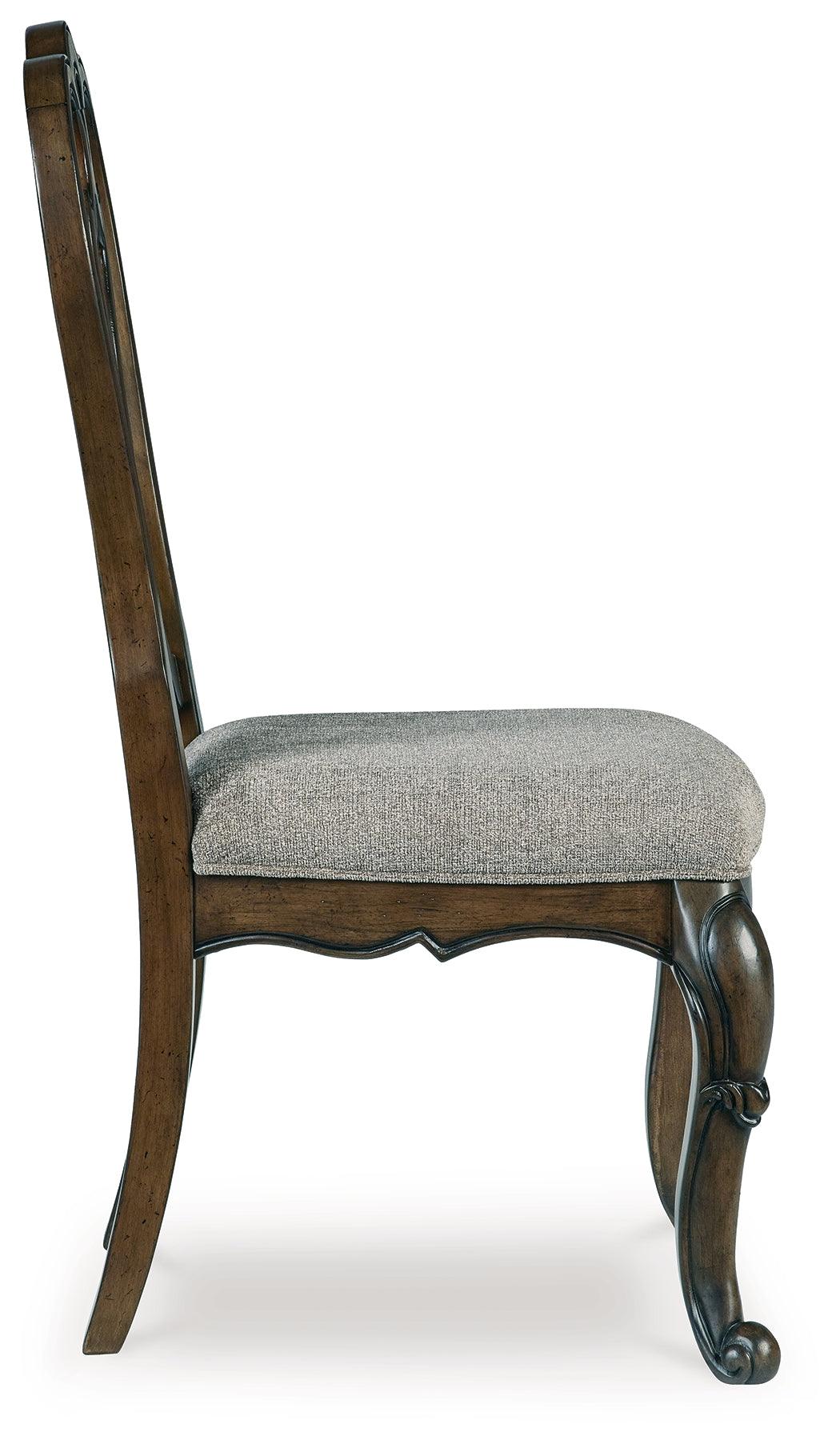 Maylee Dark Brown Dining Table and 6 Chairs by Ashley at Eve Furniture