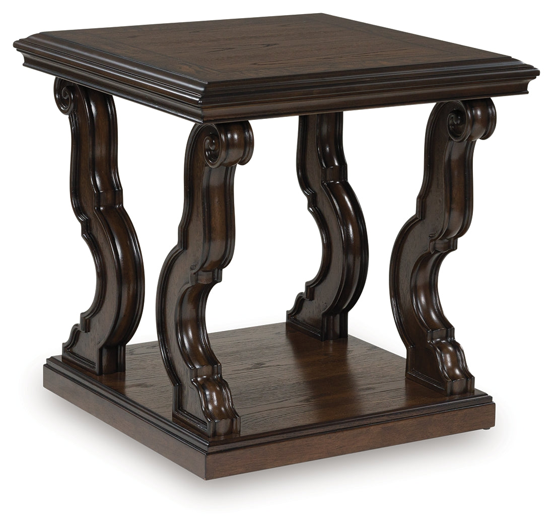 Maylee Dark Brown End Table by Ashley at Eve Furniture