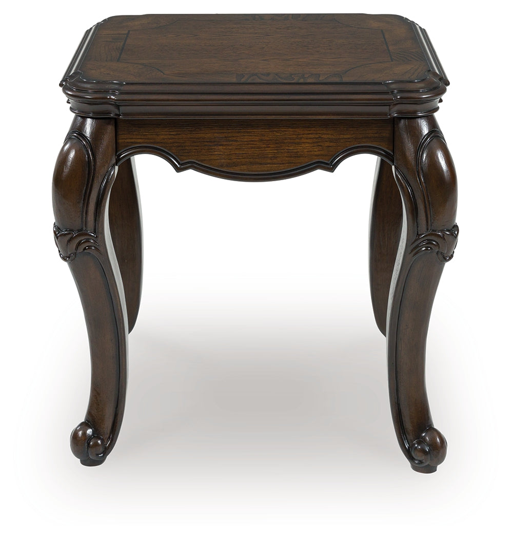 Maylee Dark Brown End Table by Ashley at Eve Furniture