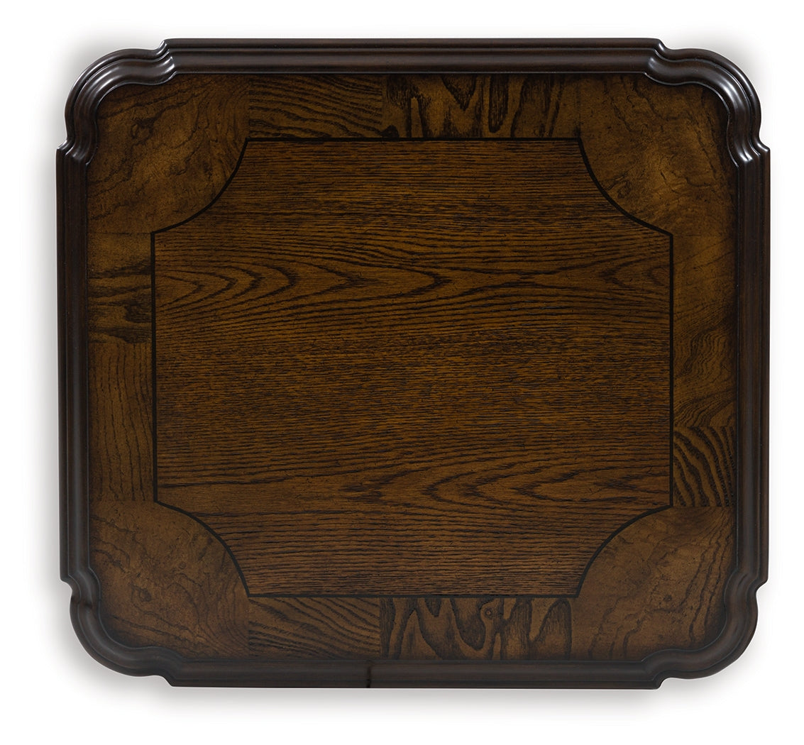 Maylee Dark Brown End Table by Ashley at Eve Furniture