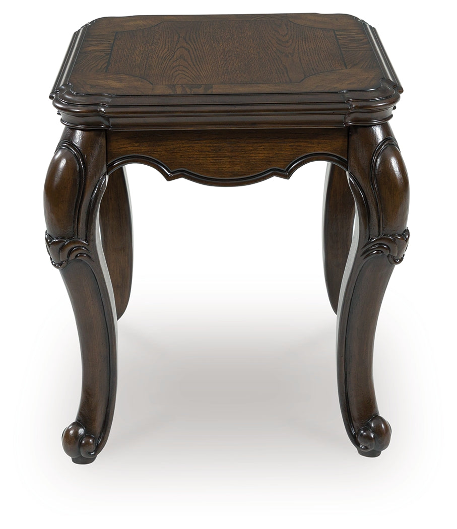Maylee Dark Brown End Table by Ashley at Eve Furniture