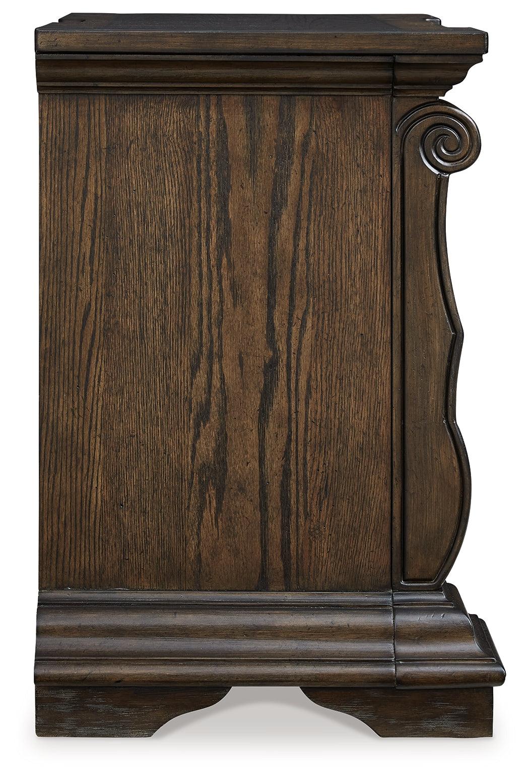 Maylee Dark Brown Nightstand by Ashley at Eve Furniture