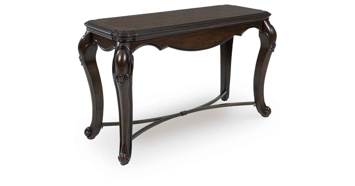 Maylee Dark Brown Sofa Table by Ashley at Eve Furniture