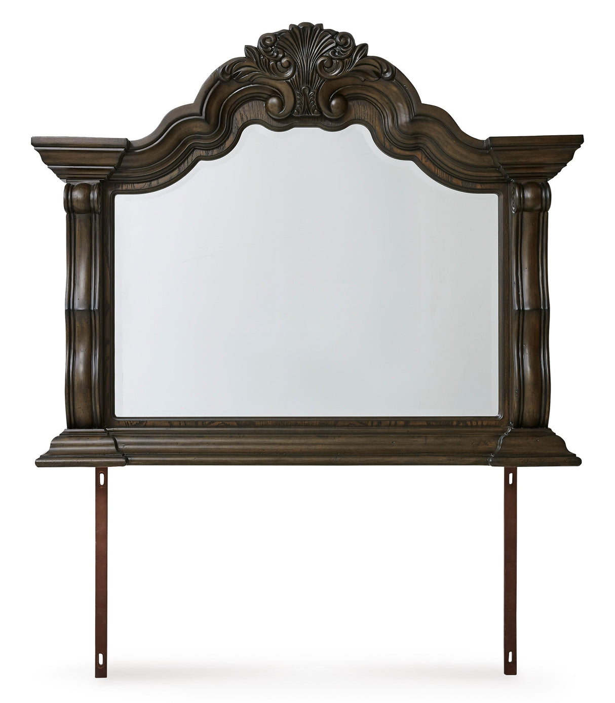 Maylee Dark Brown Upholstered Canopy Bedroom Set by Ashley at Eve Furniture