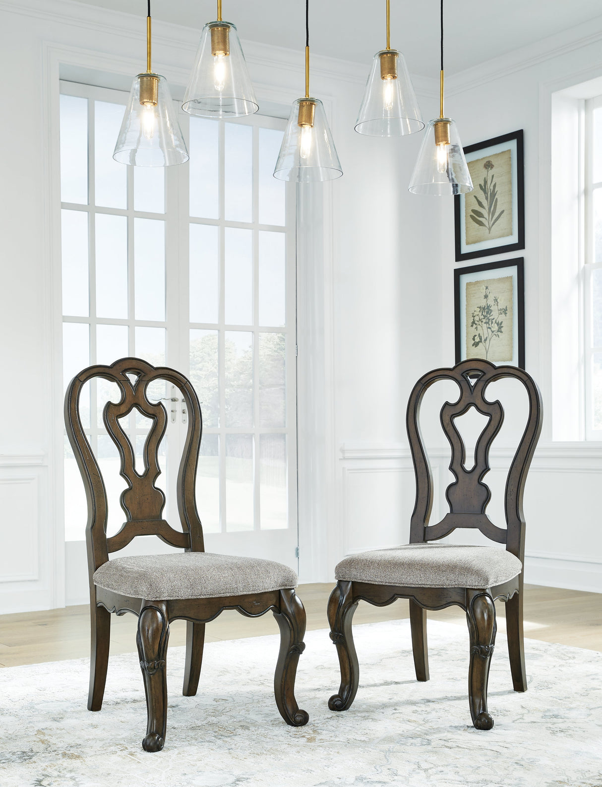 Maylee Dining Table and 4 Chairs and Bench in Dark Brown by Ashley at Eve Furniture