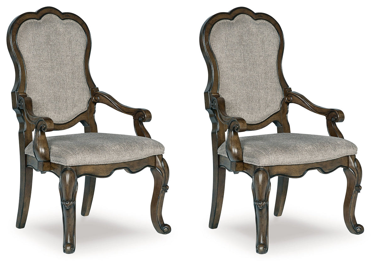 Maylee Dining Table and 4 Chairs and Bench with Storage in Dark Brown by Ashley at Eve Furniture