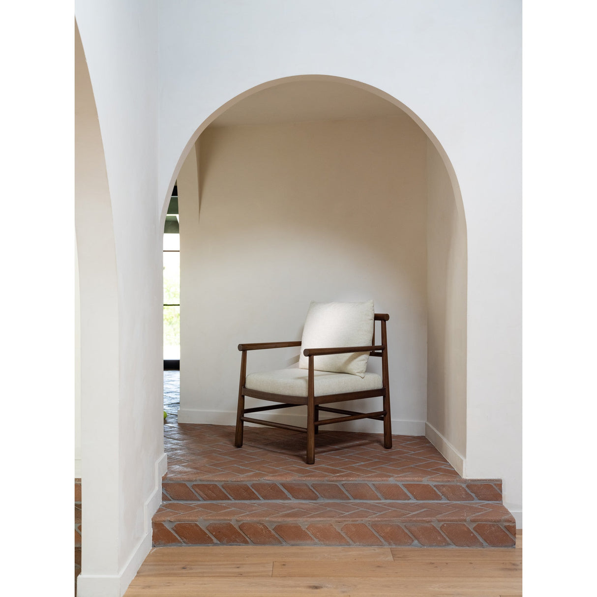 Mayne Cream Accent Chair by Moe's Home at Eve Furniture