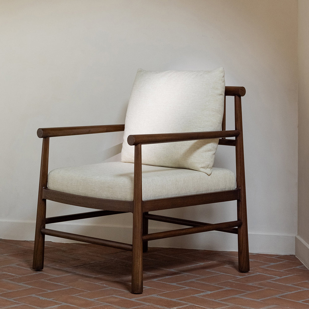 Mayne Cream Accent Chair by Moe's Home at Eve Furniture
