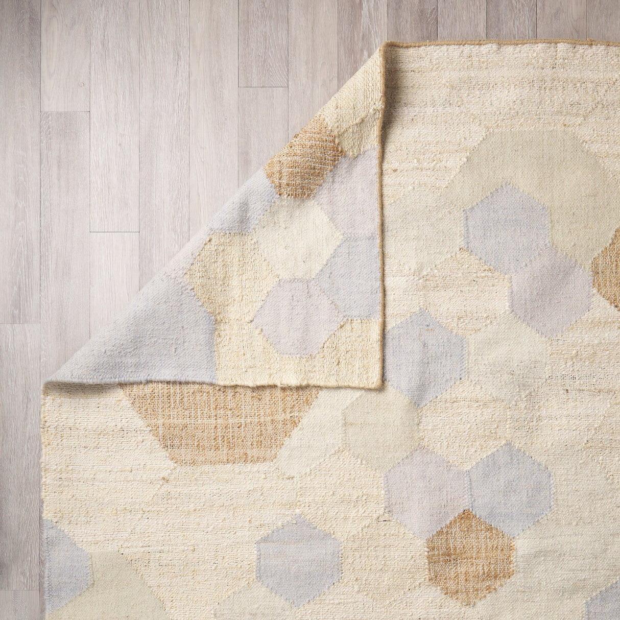 Mayson Cream Multi-Colored Honeycomb Pattern Area Rug by Mercana at Eve Furniture
