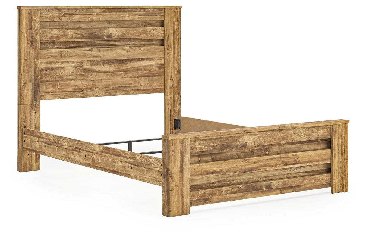 Maystonna Queen Brown Panel Bed by Ashley at Eve Furniture