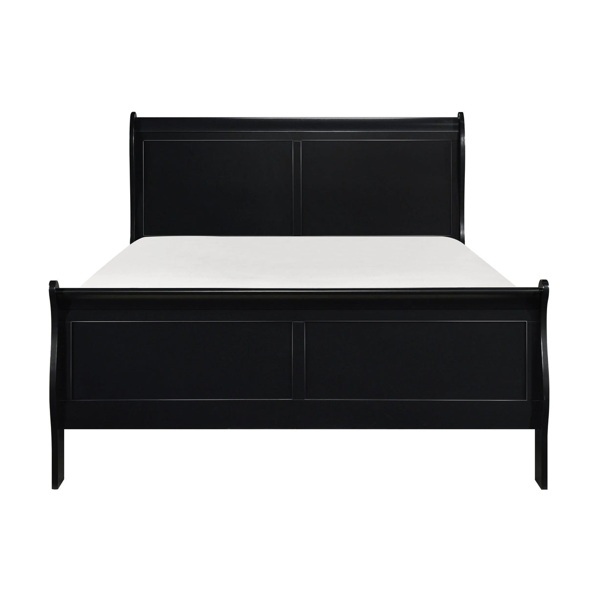 Mayville Black King Sleigh Bed by Homelegance at Eve Furniture