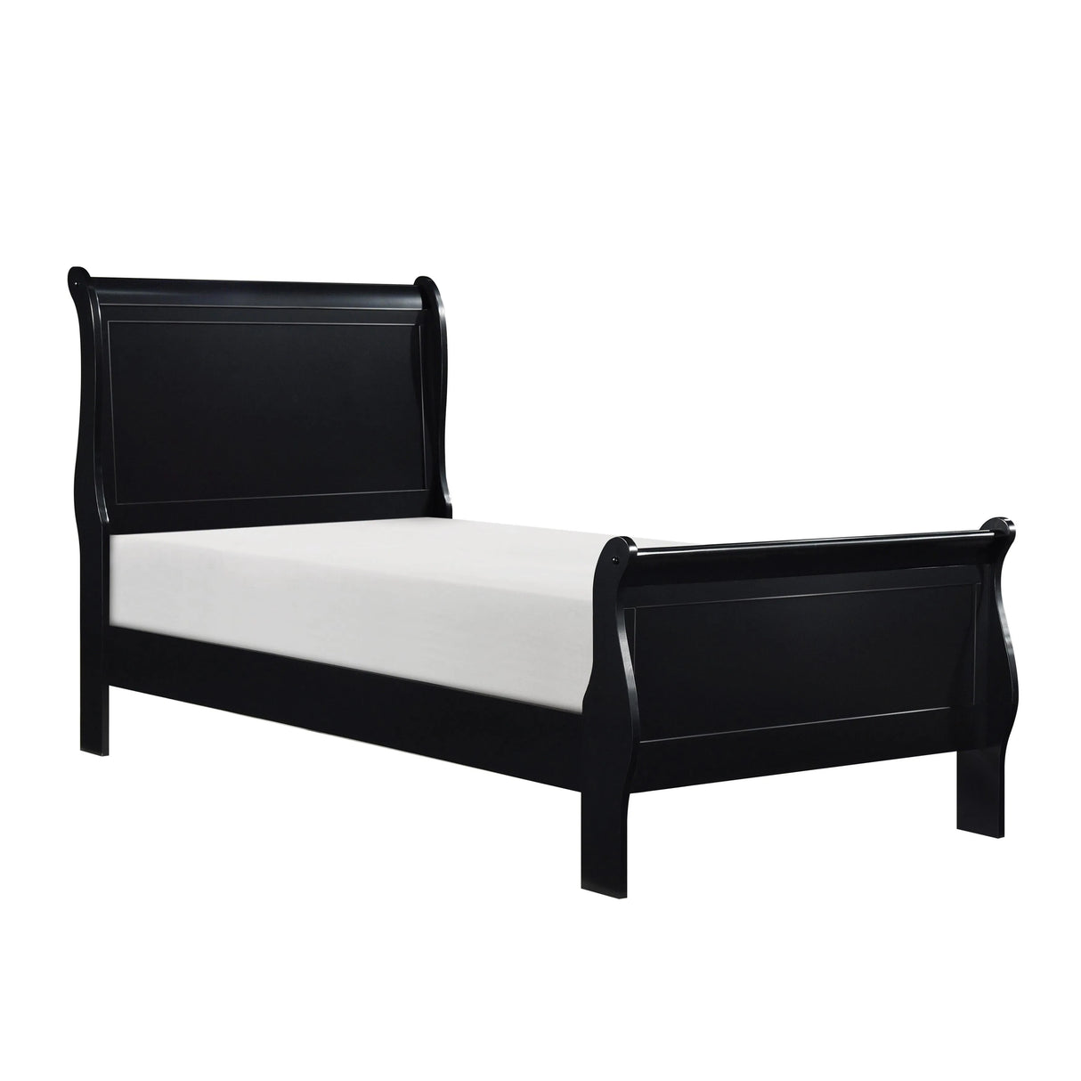 Mayville Black Twin Sleigh Bed by Homelegance at Eve Furniture