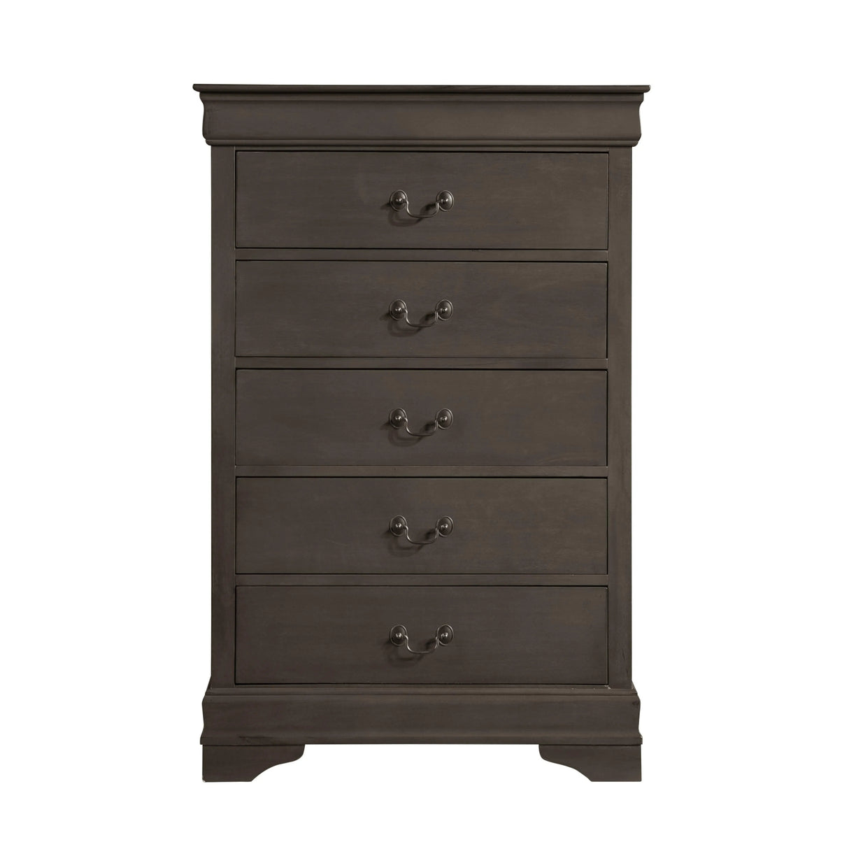 Mayville Stained Gray Sleigh Bedroom Set by Homelegance at Eve Furniture