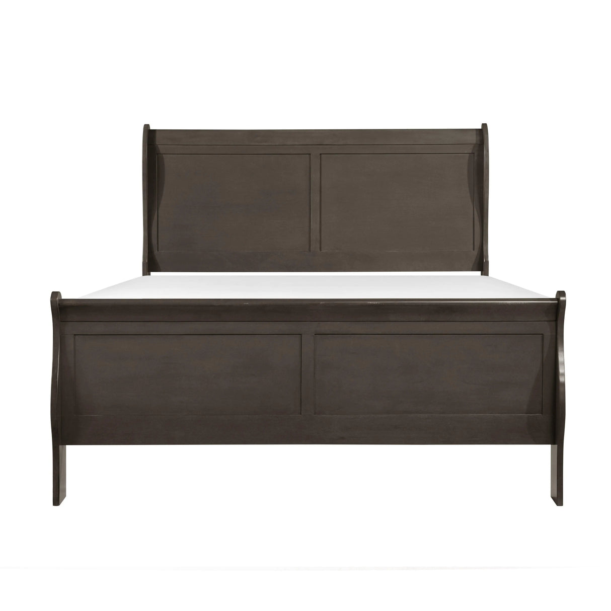 Mayville Stained Gray Twin Sleigh Bed by Homelegance at Eve Furniture