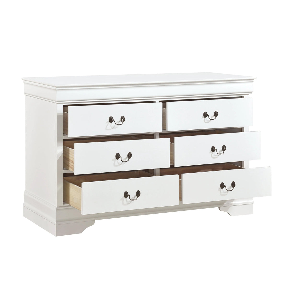 Mayville White Dresser by Homelegance at Eve Furniture