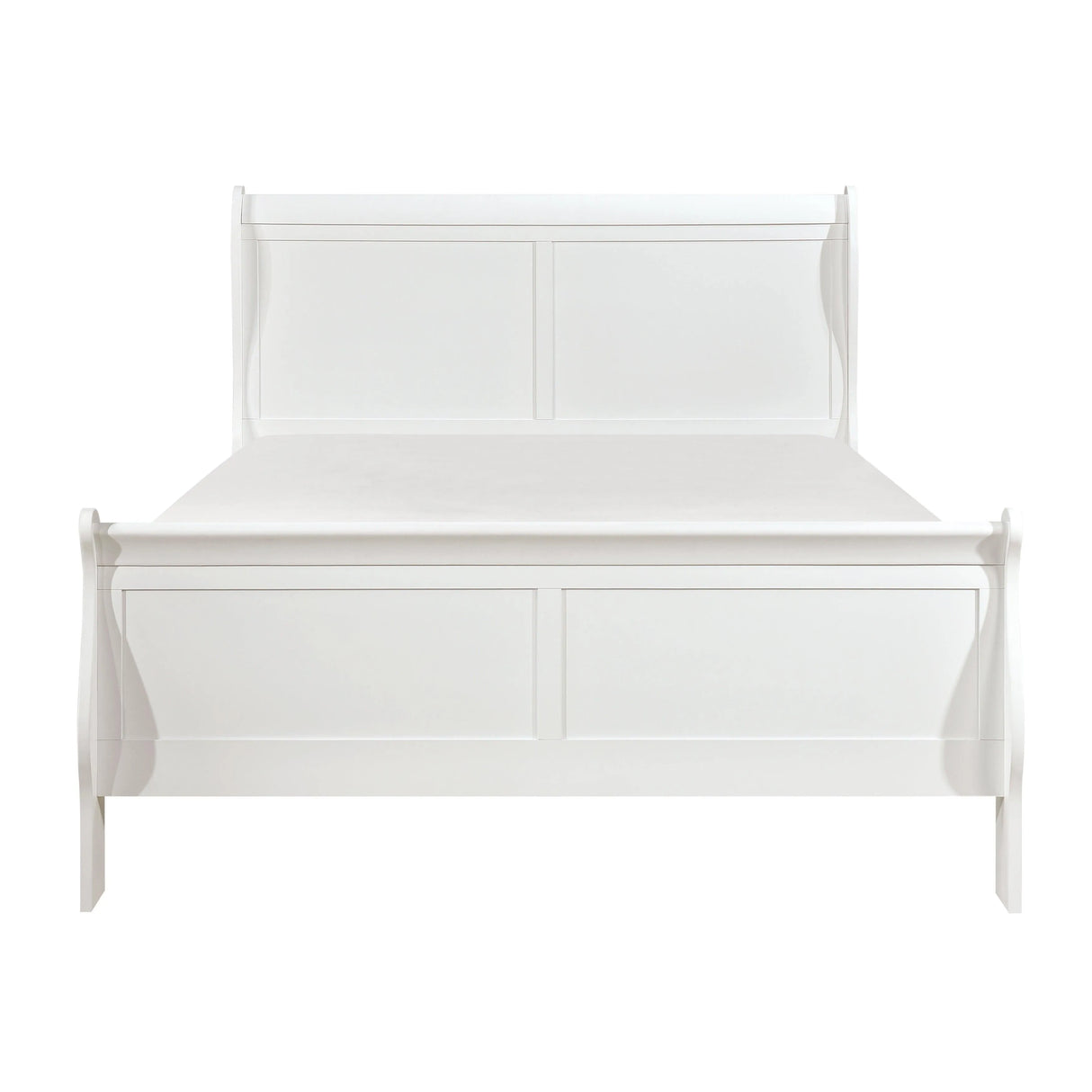 Mayville White Full Sleigh Bed by Homelegance at Eve Furniture