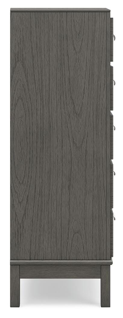 Mazing Gray Chest of Drawers by Ashley at Eve Furniture