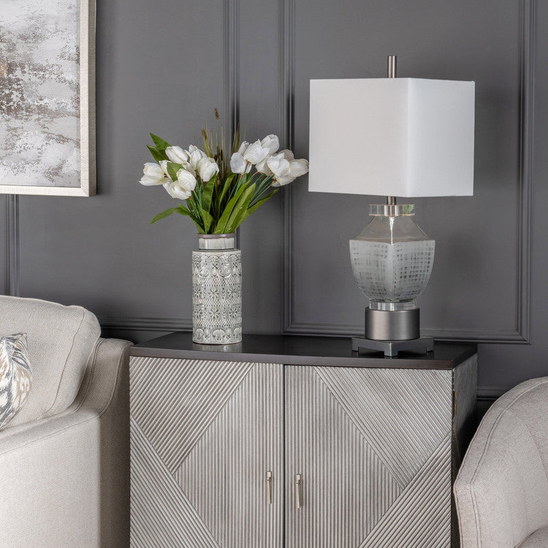 Mc Cance Grey Table Lamp by Crestview at Eve Furniture