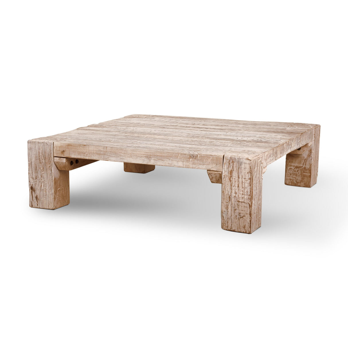 McArthur 48x48 Square Reclaimed Solid Wood Coffee Table by Mercana at Eve Furniture