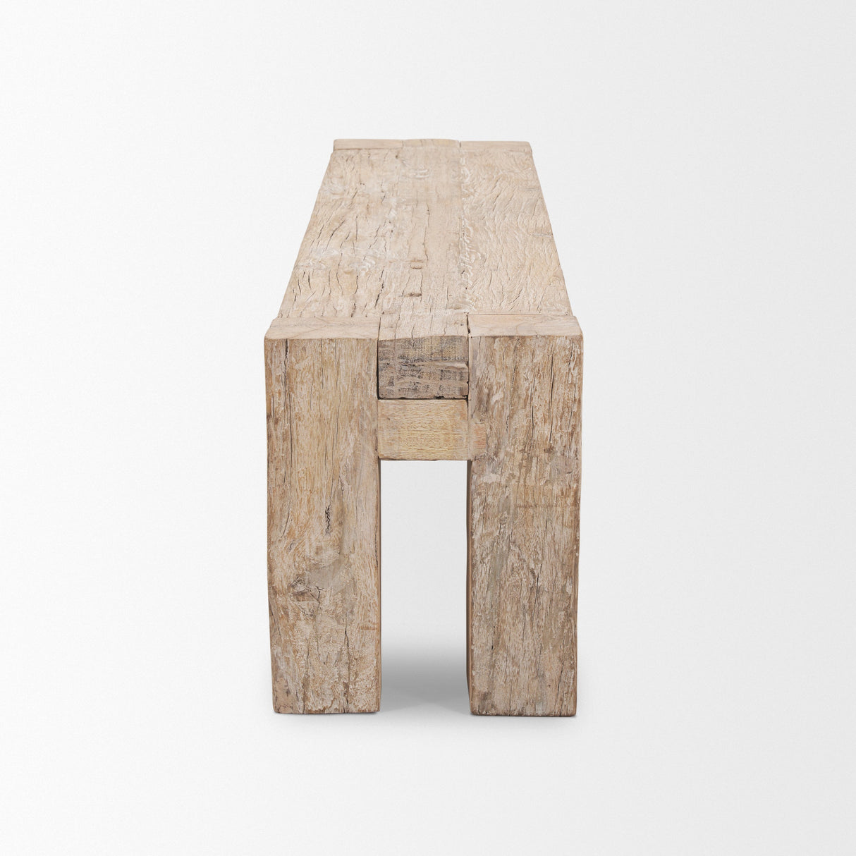 McArthur Whitewash Reclaimed Wood Bench by Mercana at Eve Furniture