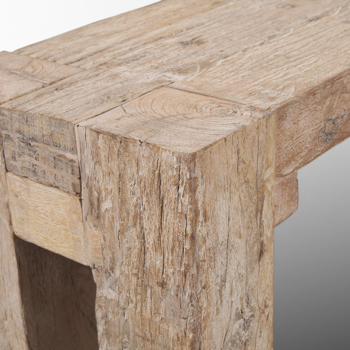 McArthur Whitewash Reclaimed Wood Bench by Mercana at Eve Furniture