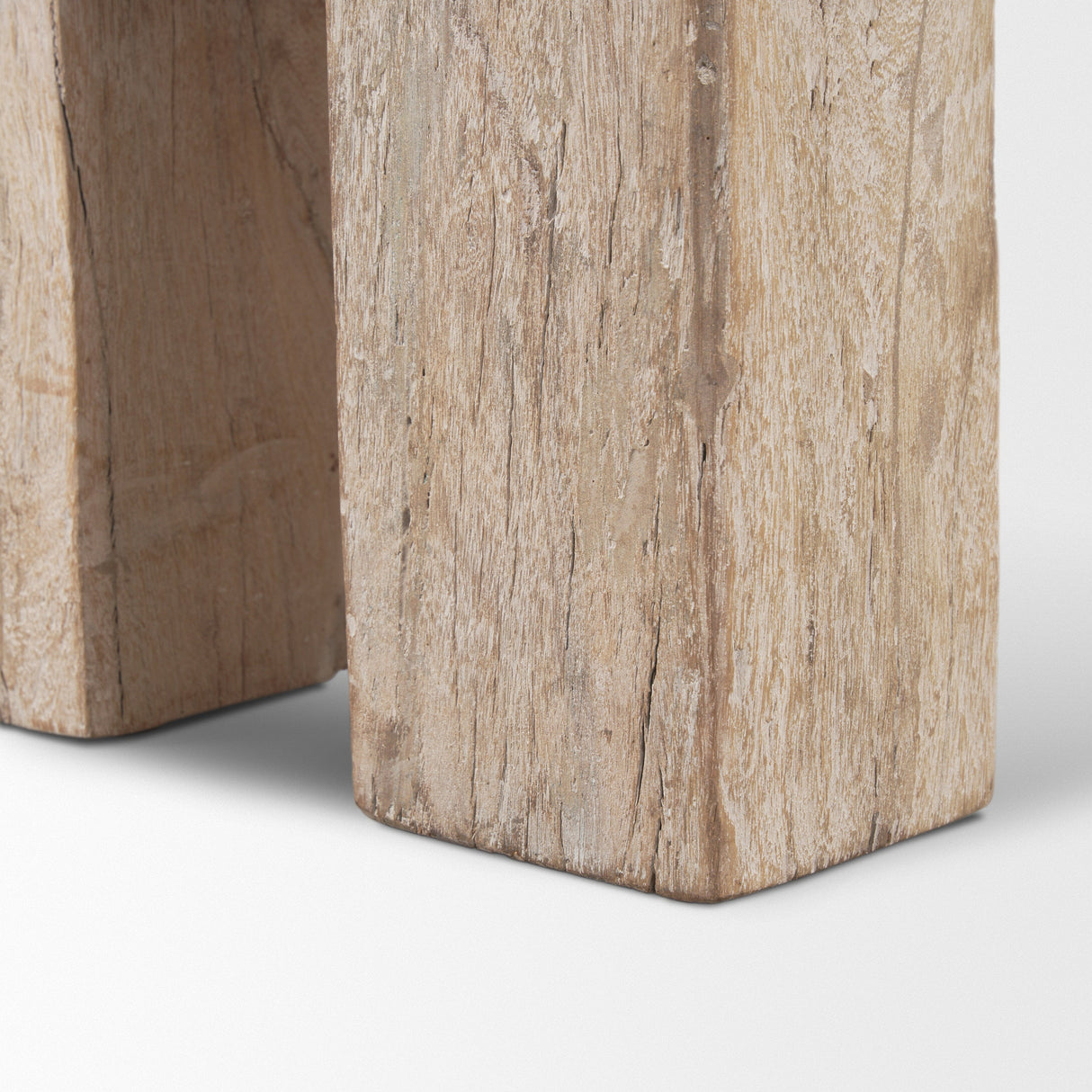 McArthur Whitewash Reclaimed Wood Bench by Mercana at Eve Furniture