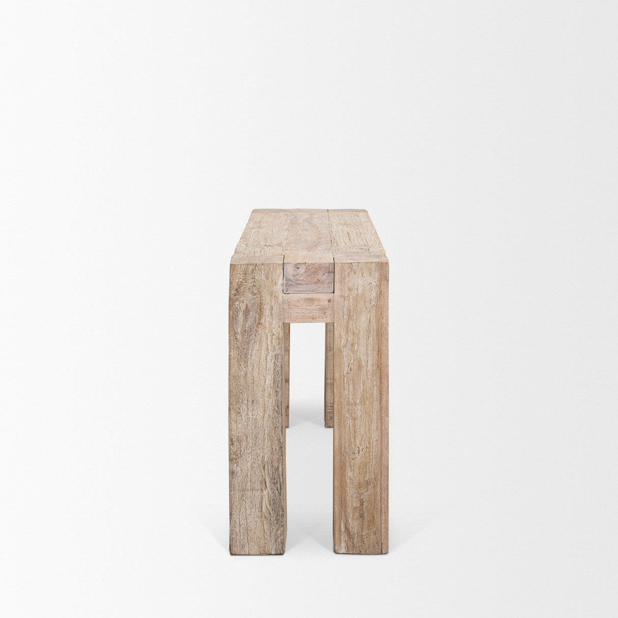 McArthur Whitewash Reclaimed Wood Console Table by Mercana at Eve Furniture