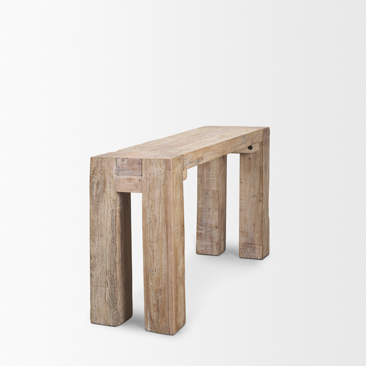 McArthur Whitewash Reclaimed Wood Console Table by Mercana at Eve Furniture