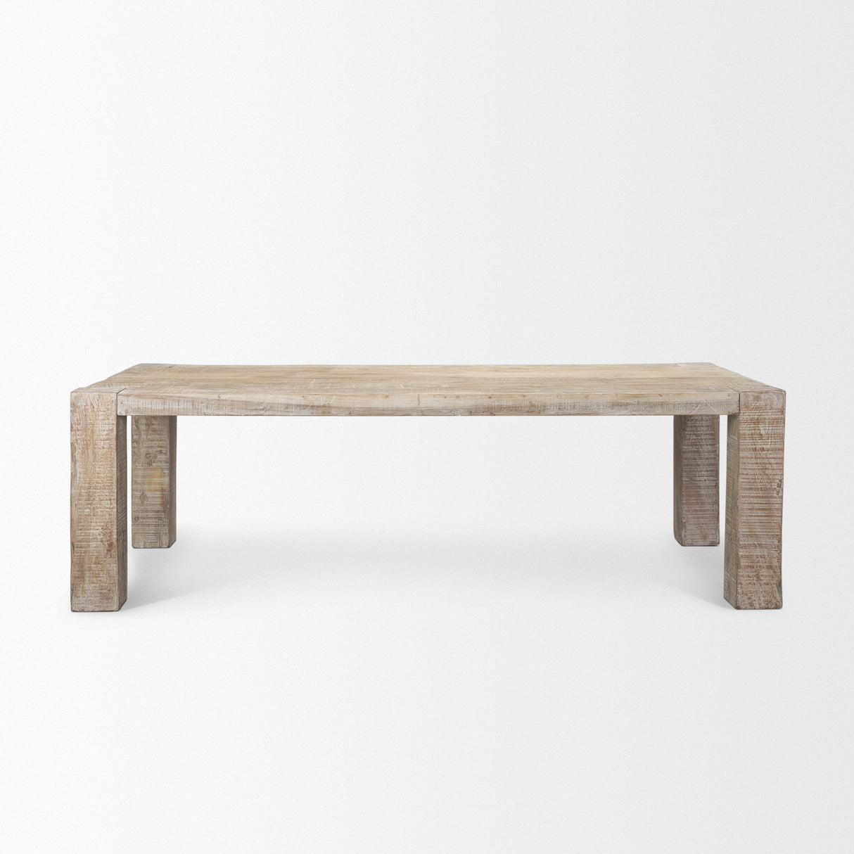 McArthur Whitewash Reclaimed Wood Dining Table by Mercana at Eve Furniture