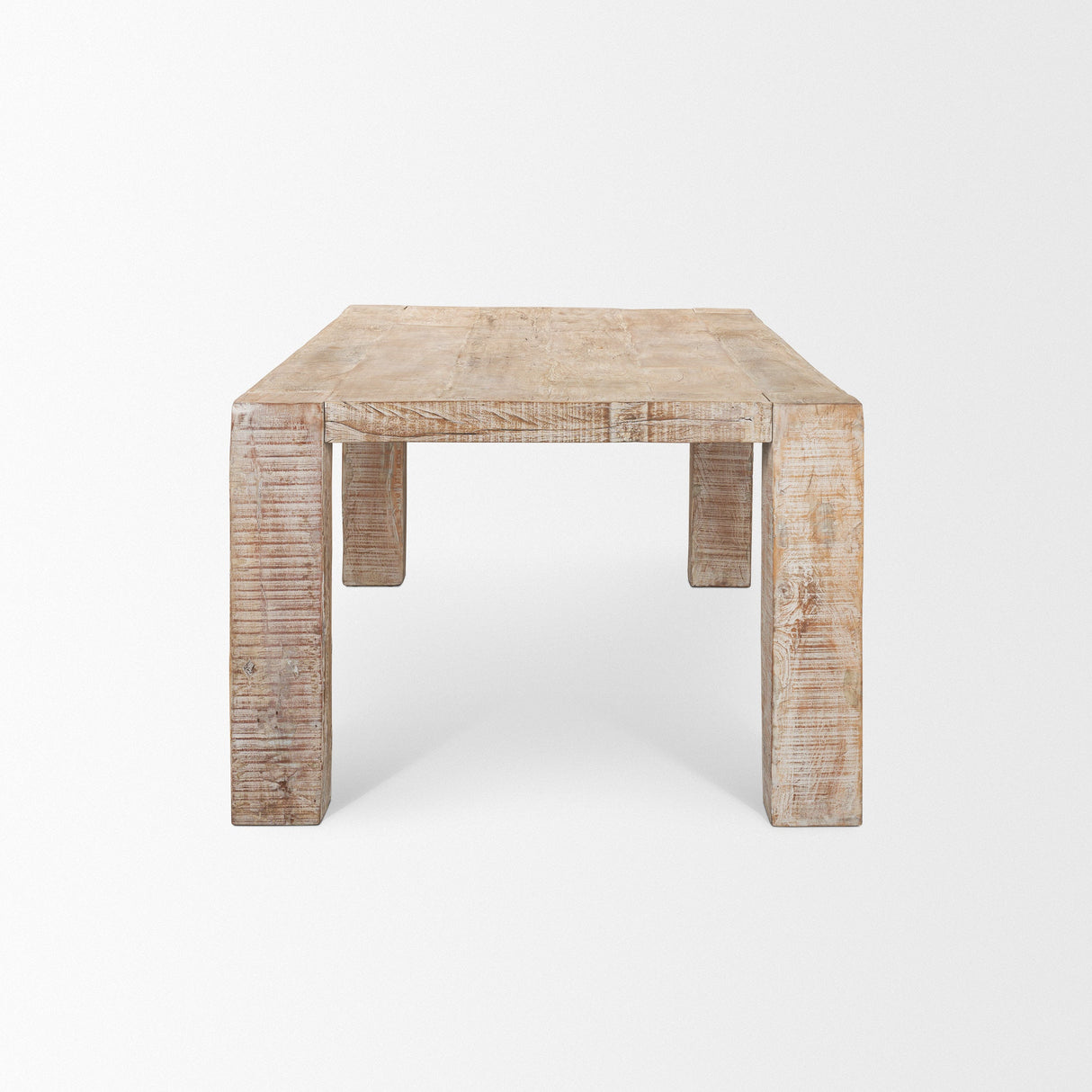 McArthur Whitewash Reclaimed Wood Dining Table by Mercana at Eve Furniture