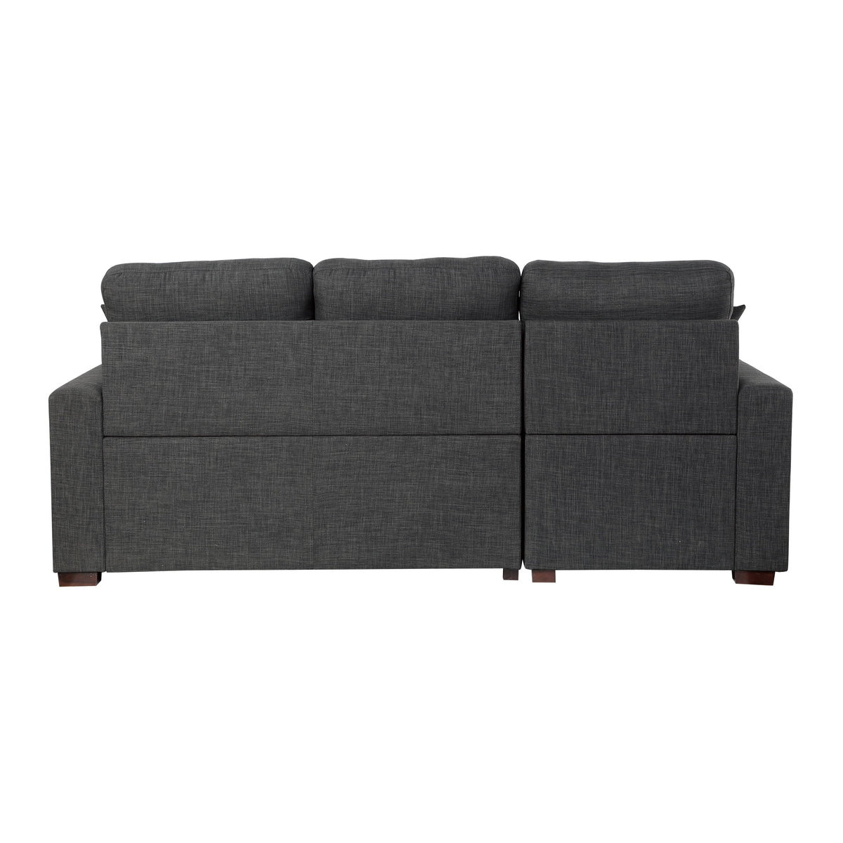 McCafferty Dark Gray 2-Piece Sectional with Pull-out Bed and Left Chaise with Hidden Storage by Homelegance at Eve Furniture