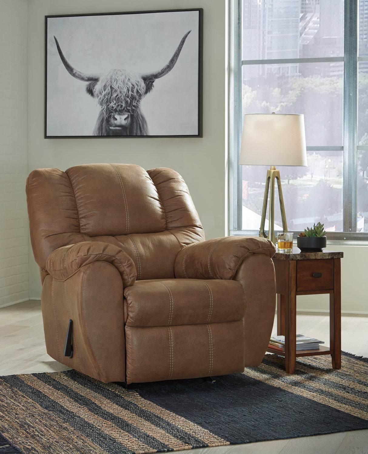 McGann Saddle Recliner by ASHLEY FURNITURE at Eve Furniture