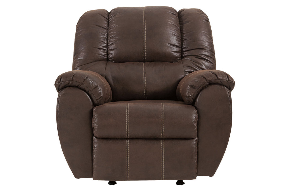 McGann Walnut Recliner by Ashley at Eve Furniture