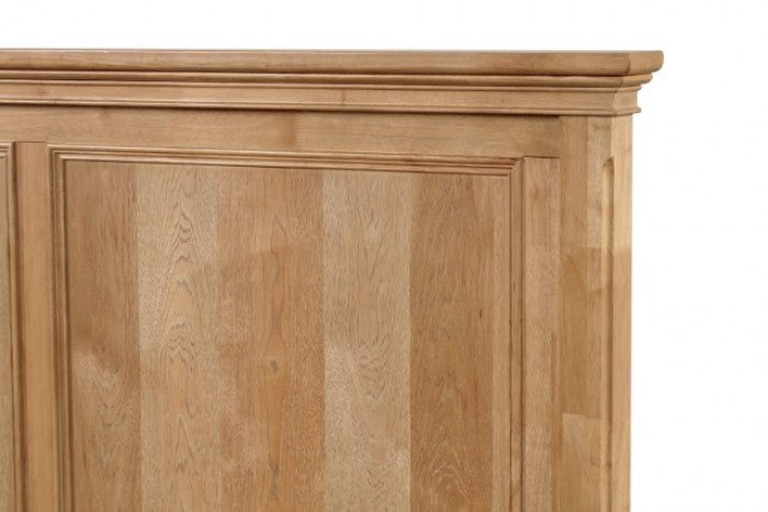 McHenry Natural Oak 5-Piece Queen Bedroom Set by Furniture of America at Eve Furniture