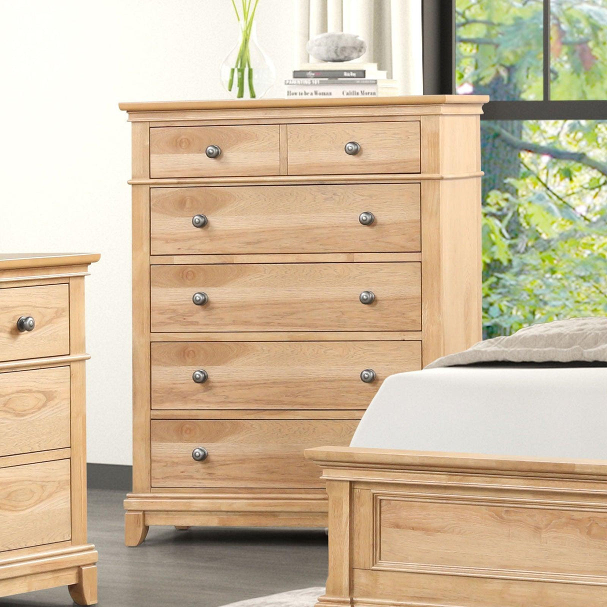 McHenry Natural Oak Chest by Furniture of America at Eve Furniture